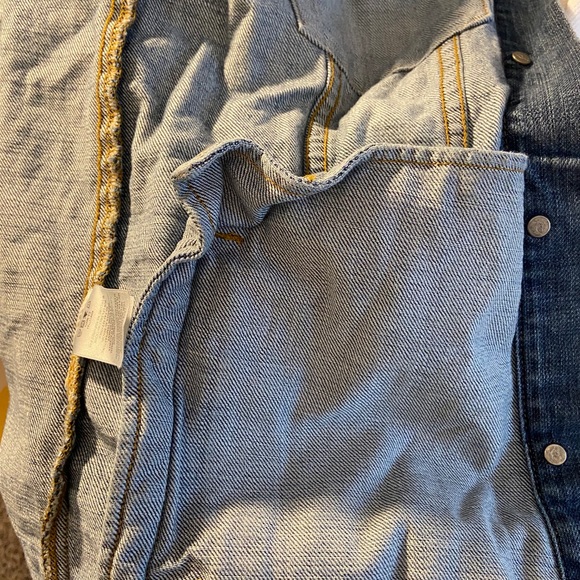 RailsCustomRigginsLettermanDistressed Denim Jacket - Picture 8 of 12